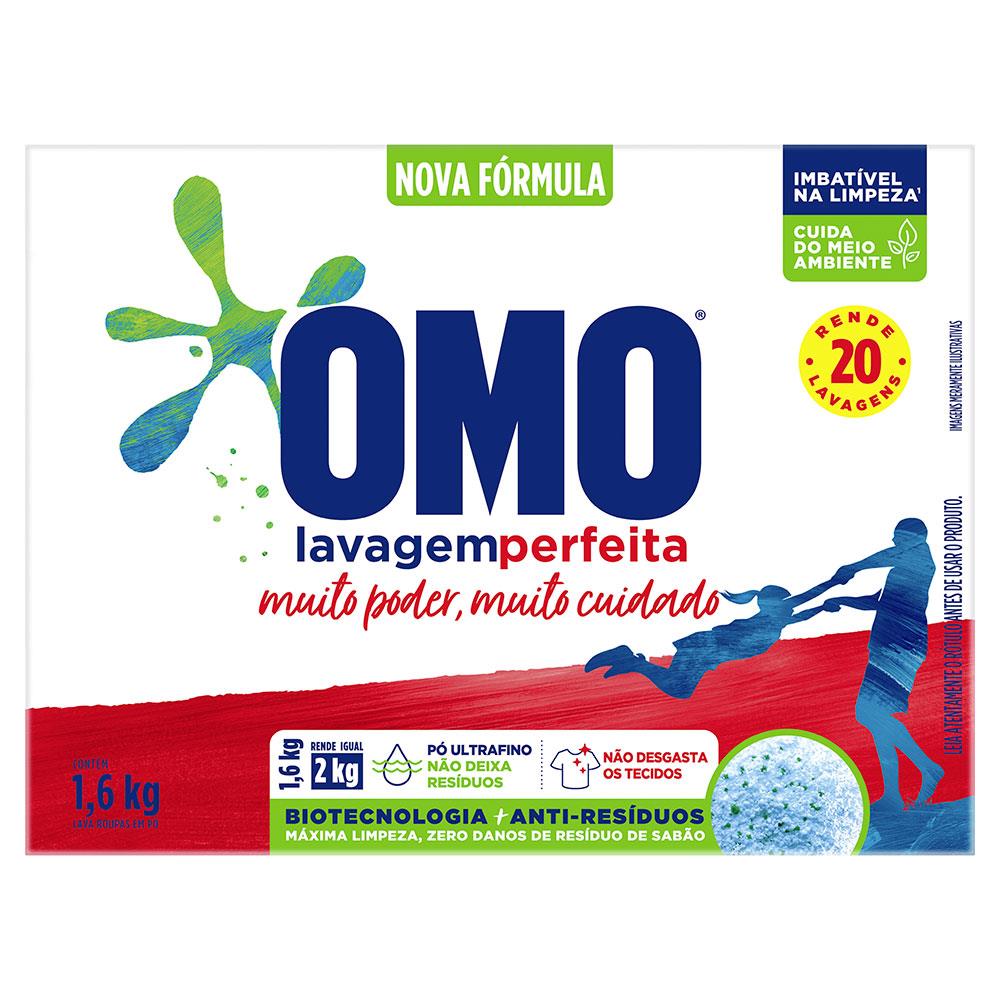 Kit 12cx Sabão Omo Em Pó - 800g Lavagem Perfeita + Amaciante Downy Brisa de verão em galão 3 L