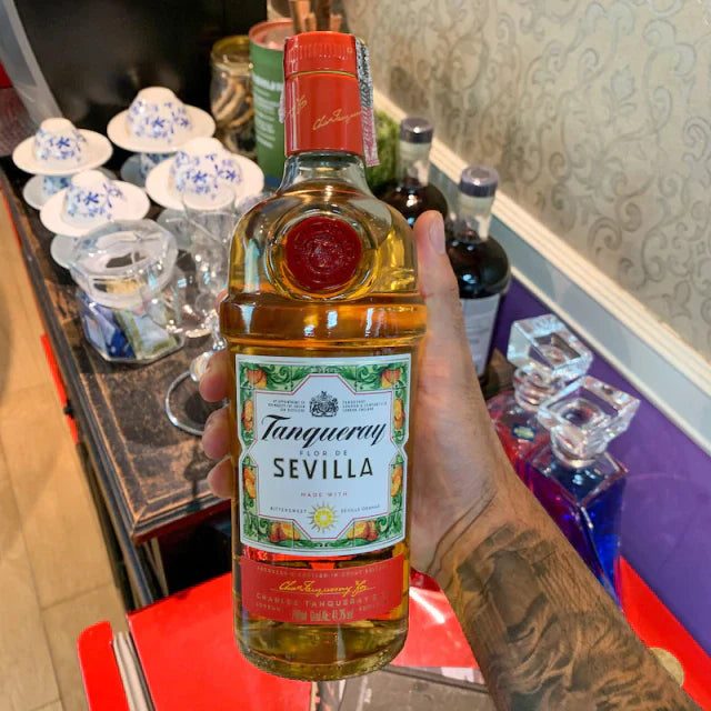 Combo Gin Tanqueray London Dry 750ml 3 Garrafas + 8 Cubos de Gelo Artificial em Aço Inox Reutilizável Com Pegador Drinks Whisky + 5 Xaropes para Gin 30ml