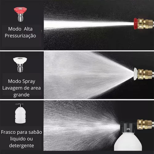 Mini Lavadora Portatil Alta Pressão A Bateria Alta Potencia